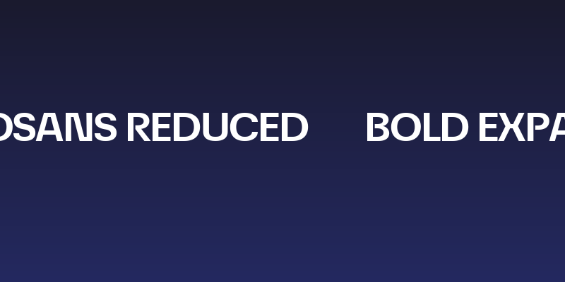 ÉconoSans Reduced 73 Bold Expanded Social Header