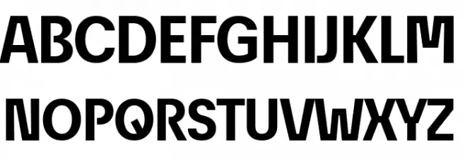ÉconoSans Reduced 75 Bold Шрифта ВЕРХНИЙ