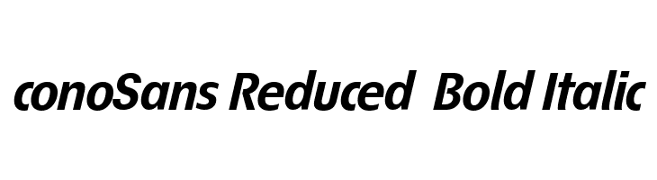 ÉconoSans Reduced 76 Bold Italic  font caratteri gratis
