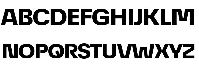 ÉconoSans Reduced 83 Heavy Expanded Font OTHER CHARS
