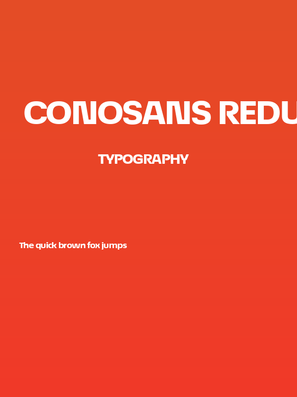 ÉconoSans Reduced 83 Heavy Expanded Poster