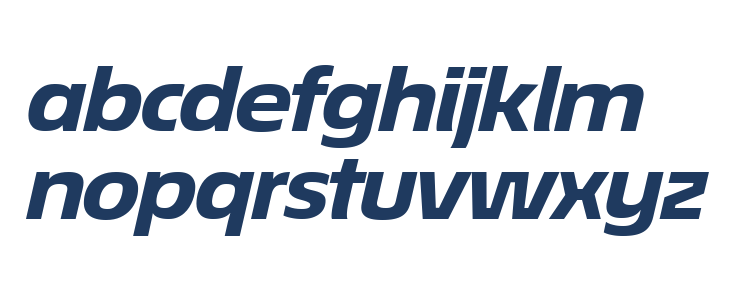 ÉconoSans Reduced 84 Heavy Exp Ita Lowercase