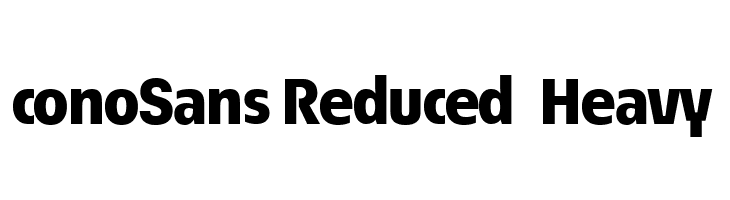 ÉconoSans Reduced 85 Heavy  font caratteri gratis