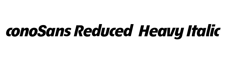 ÉconoSans Reduced 86 Heavy Italic  font caratteri gratis