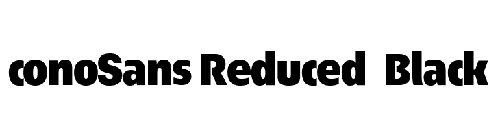 ÉconoSans Reduced 95 Black  font caratteri gratis