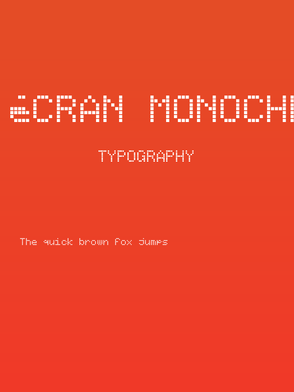 écran monochrome / monochrome display Regular Poster
