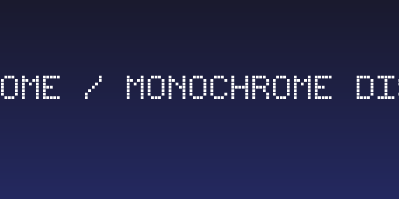 écran monochrome / monochrome display Regular Social Header
