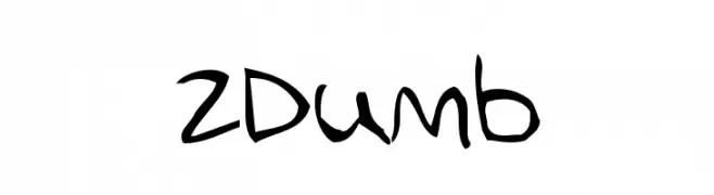 2Dumb  免费字体下载