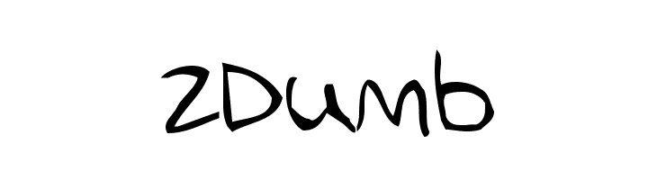 2Dumb  नि: शुल्क फ़ॉन्ट्स डाउनलोड