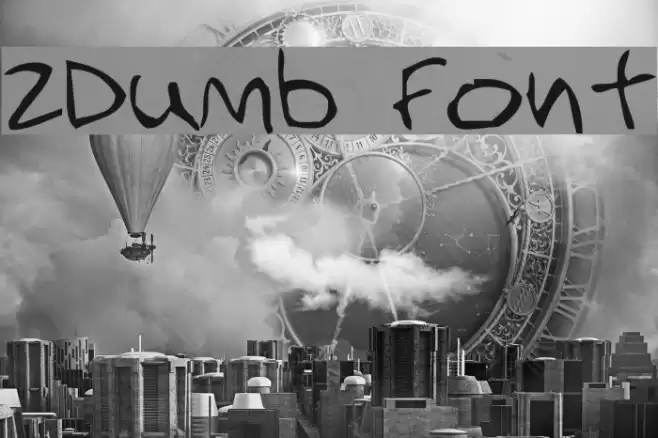 2Dumb फ़ॉन्ट examples