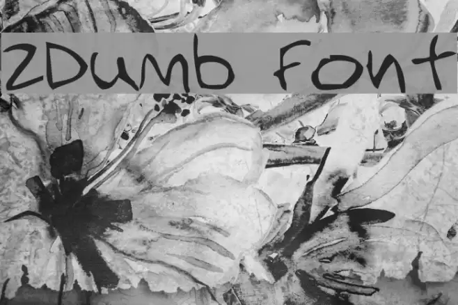 2Dumb फ़ॉन्ट examples
