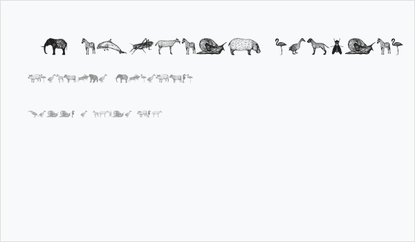 3D Animals Regular Business Card