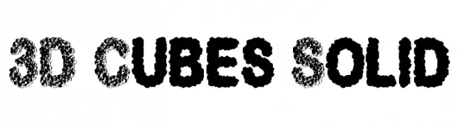 3D Cubes Solid  font caratteri gratis