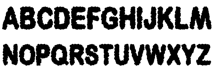3D Cubes Solid Font LOWERCASE