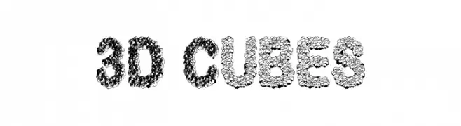 3D Cubes  font caratteri gratis