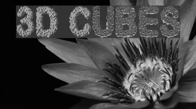 3D Cubes Fonte examples