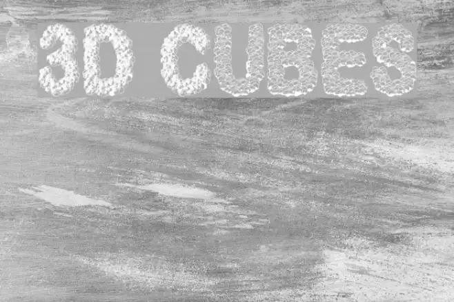 3D Cubes Fonte examples