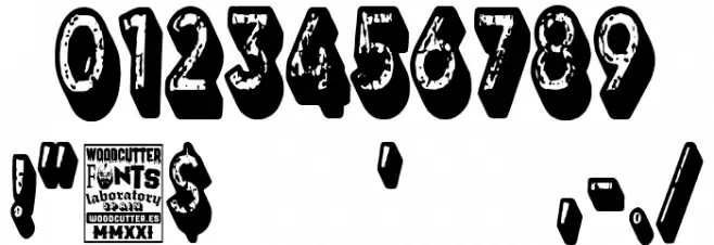 3D Grunge Studio Font OTHER CHARS