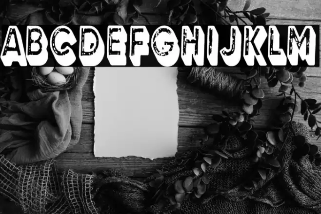 3D Grunge Studio Font examples