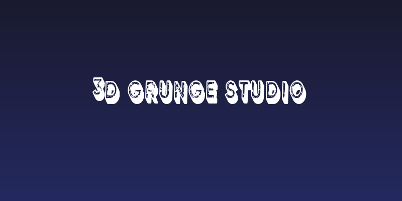 3D Grunge Studio Social Header