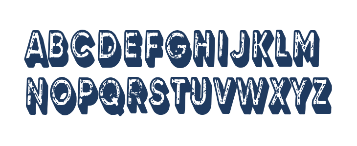 3D Grunge Studio Lowercase