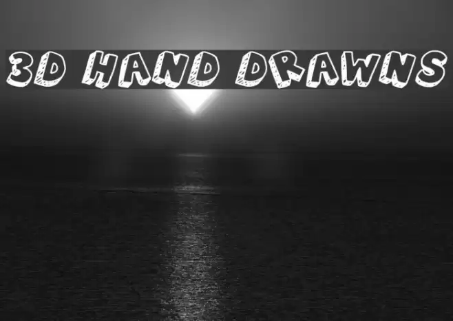 3D Hand Drawns Polices examples