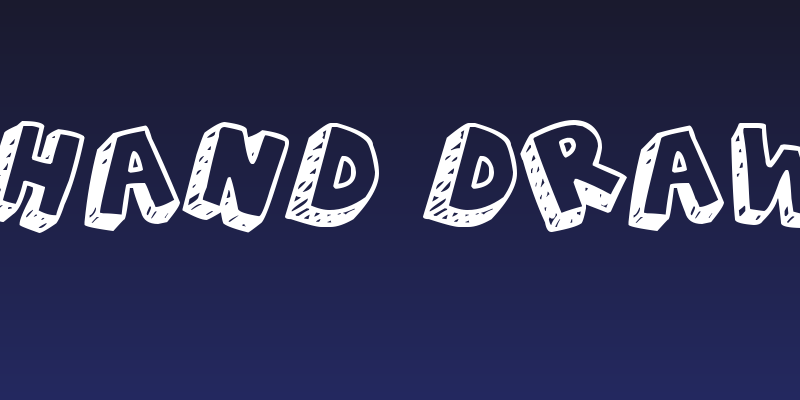 3D Hand Drawns Social Header