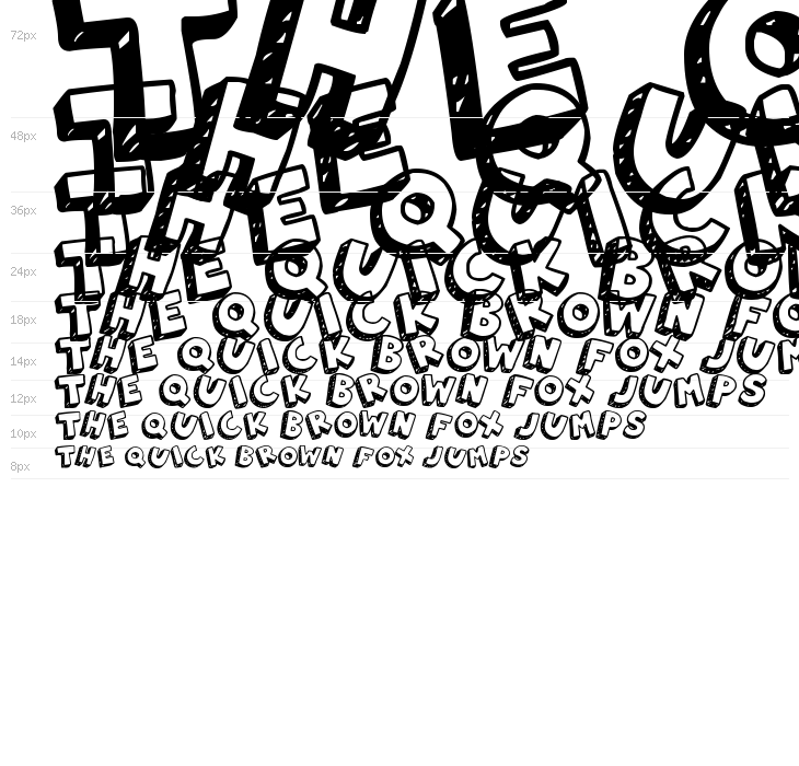 3D Hand Drawns Waterfall