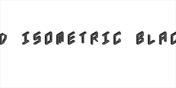 3D Isometric Black Logo