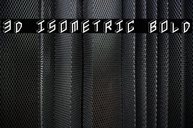 3D Isometric Bold Example 2