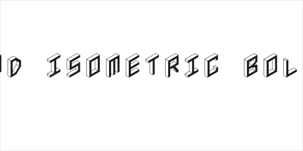 3D Isometric Bold Logo