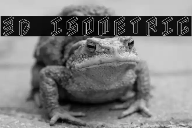 3D Isometric Font examples