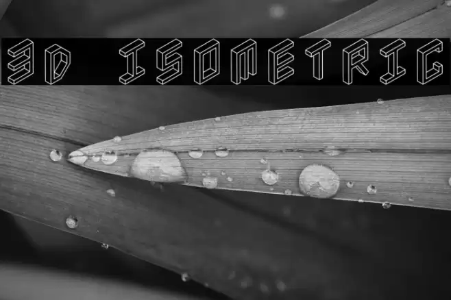 3D Isometric Font examples