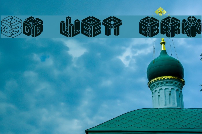 3D LET [BRK] Font examples