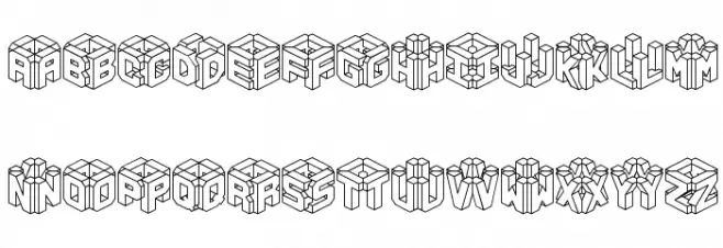 3D LET [BRK] Polices MINUSCULES
