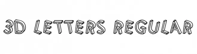 3D Letters Regular  Fuentes Gratis Descargar