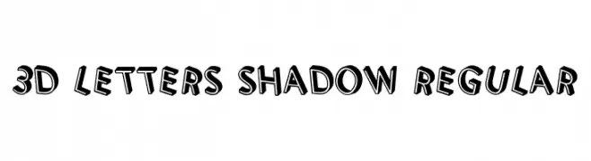 3D Letters Shadow Regular  Fuentes Gratis Descargar