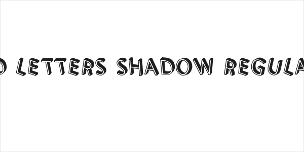 3D Letters Shadow Regular Logo