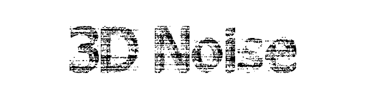 3D Noise Font