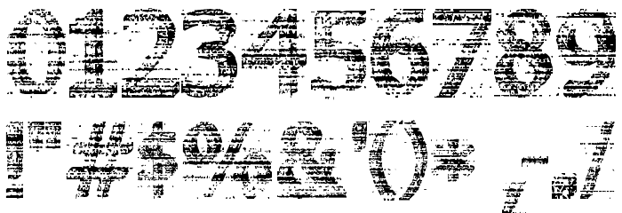 3D Noise Font OTHER CHARS
