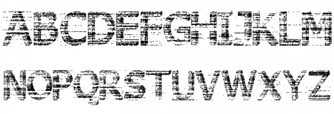 3D Noise Schriftart Groß