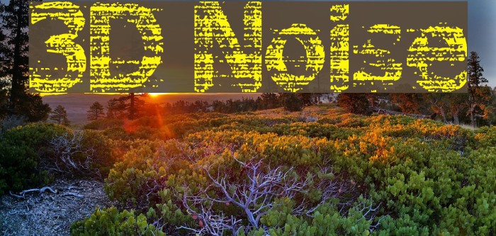 3D Noise Font examples