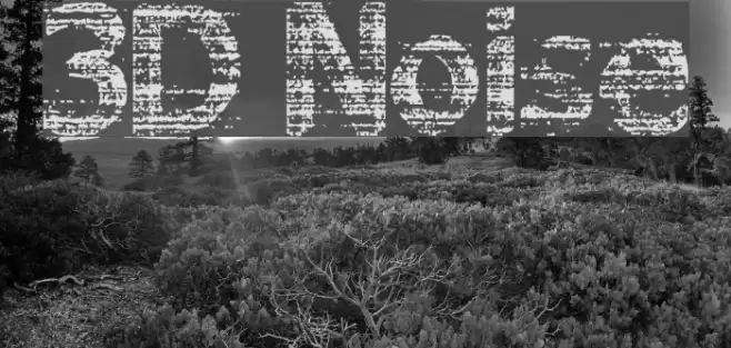 3D Noise Font examples