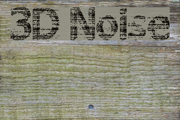 3D Noise Font examples