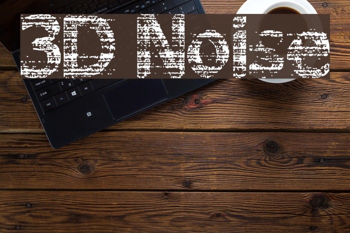 3D Noise Font examples
