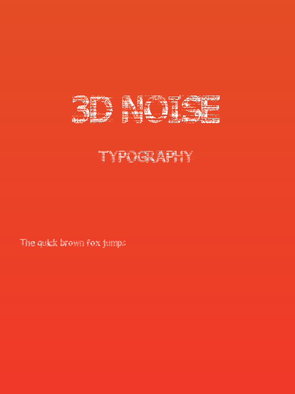3D Noise Poster