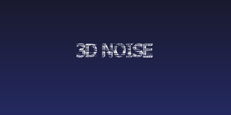 3D Noise Social Header