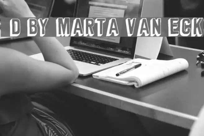 3D by Marta van Eck Font examples