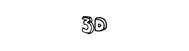 3D  font caratteri gratis