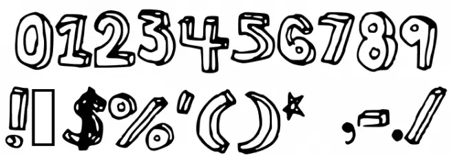 3D Font OTHER CHARS